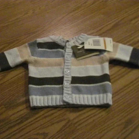 NWT WENDY BELLISSIMO Infant Boy Sweater Size 0-3M - Picture 3 of 4